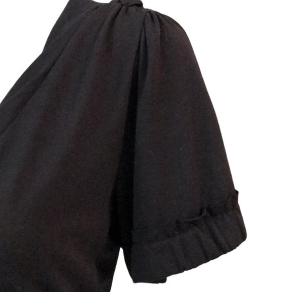 MARC JACOBS Black V-Neck Short Sleeve Blouse - Picture 5 of 9